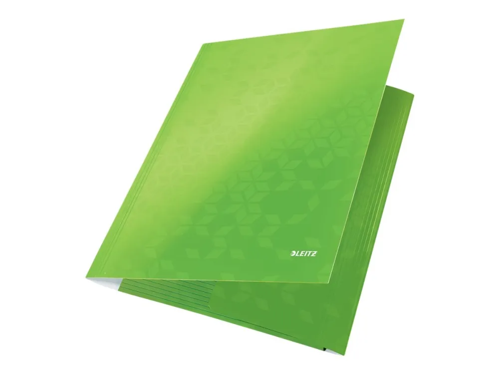 Leitz WOW - 3-folds mappe - for A4 (210 x 297 mm) - kapacitet: 250 ark - grøn
