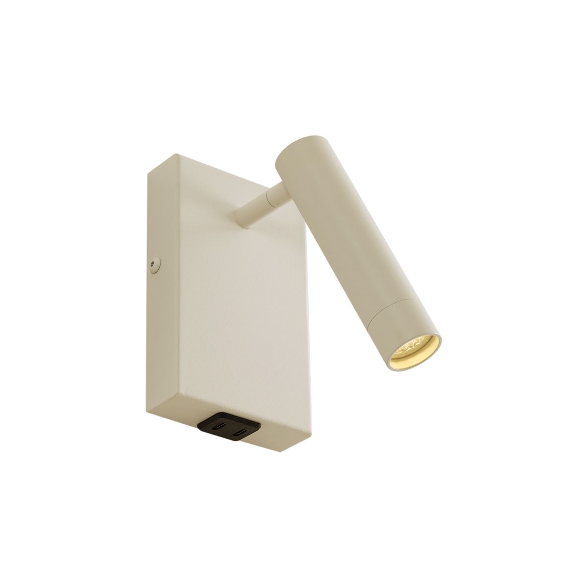 Moderne wandlamp beige verstelbaar met USB-C - Croft