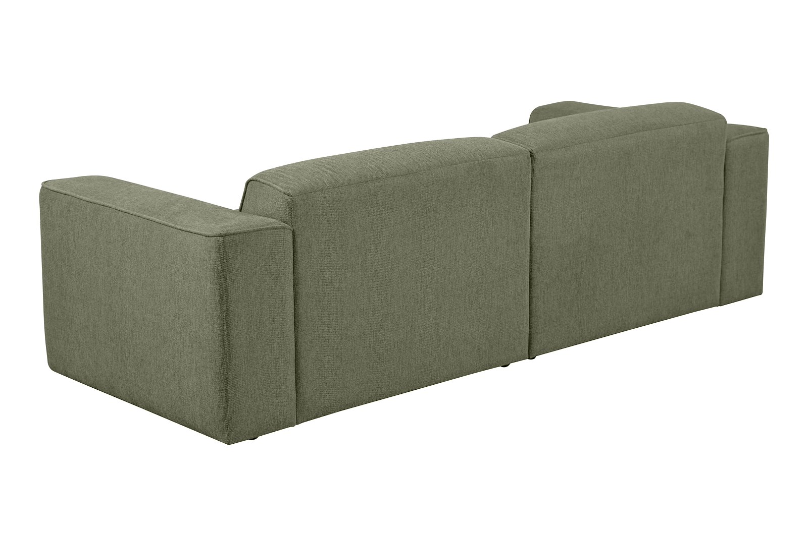 Enjoy 3-seter sofa 3-seter i tekstil Brego 77 grønn med sorte ben