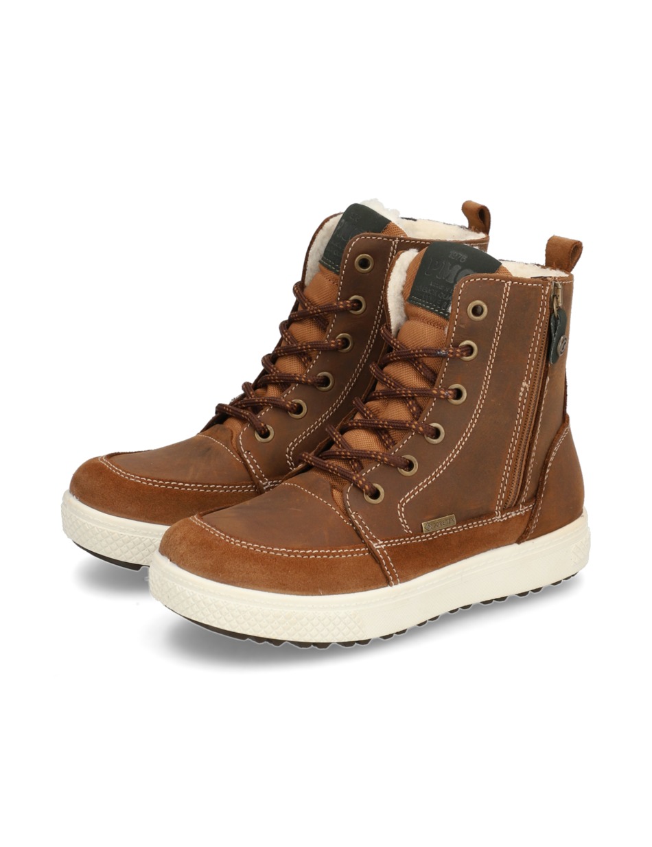 Lederkombination Boot