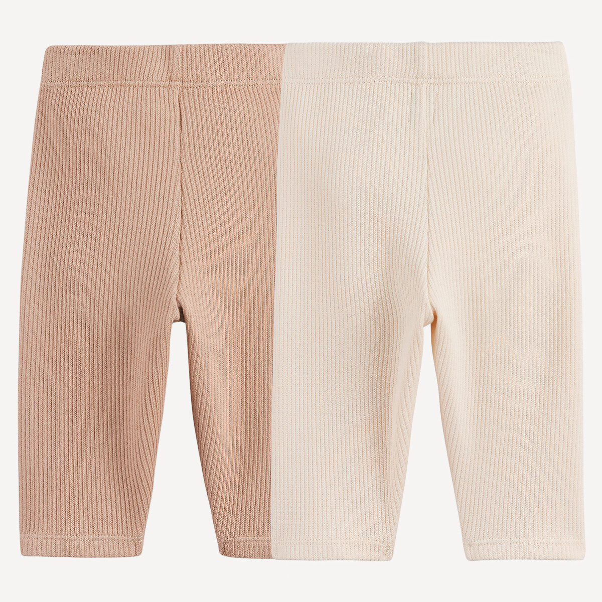 COLEÇÃO LA REDOUTE<br>Conjunto de 2 leggings caneladas