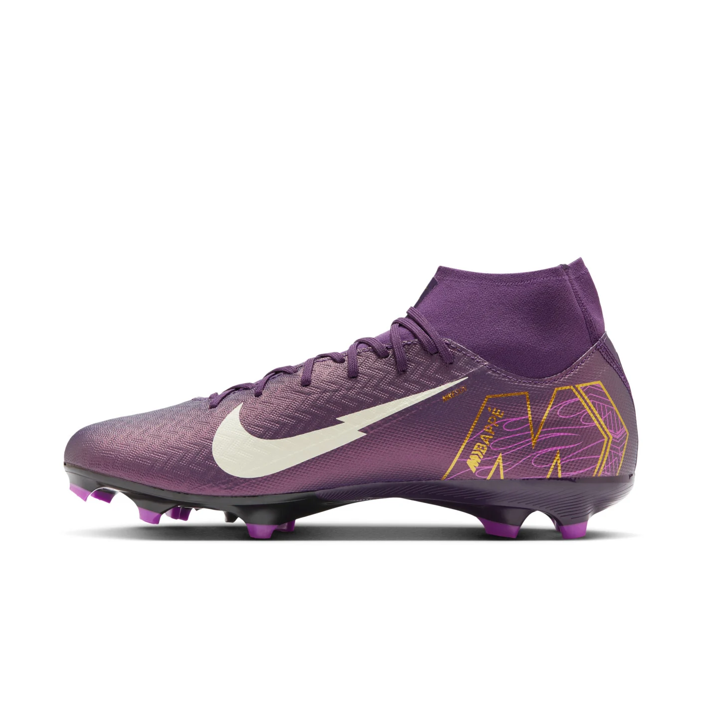 Nike Zoom Mercurial Superfly 10 Mbappé Academy FG/MG Voetbalschoenen Senior Paars