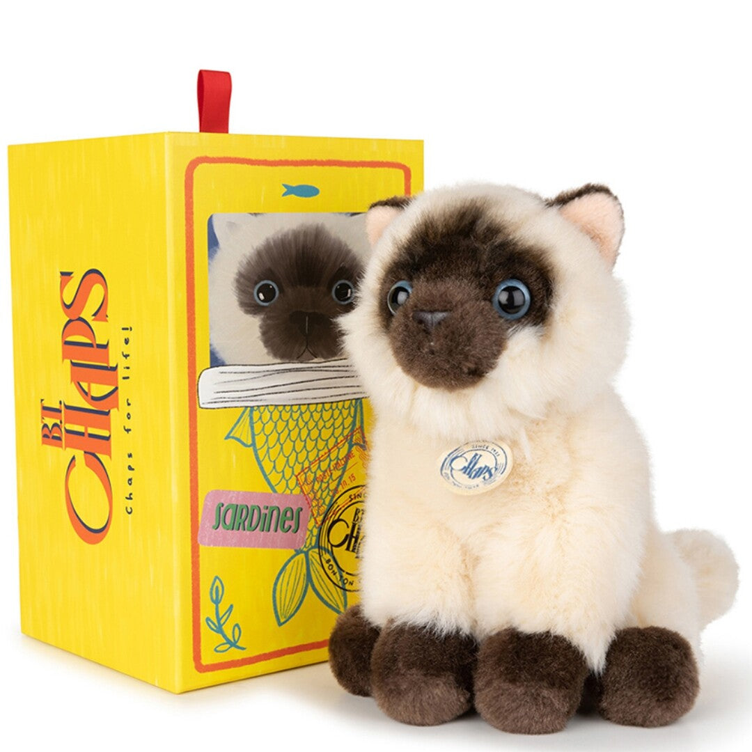 B.t. chaps knuffelpoes eddie the siamese - 17 cm
