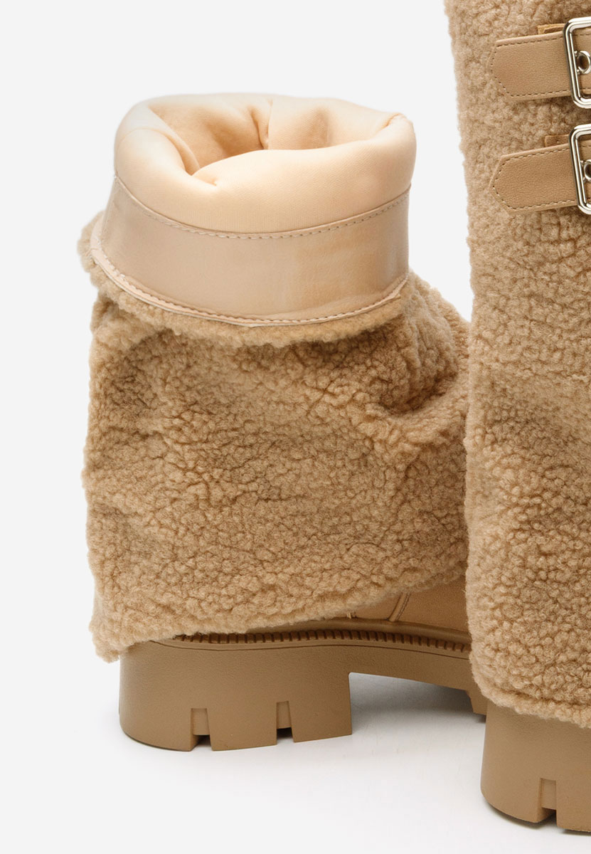 Bottes plates femme kaki Morina