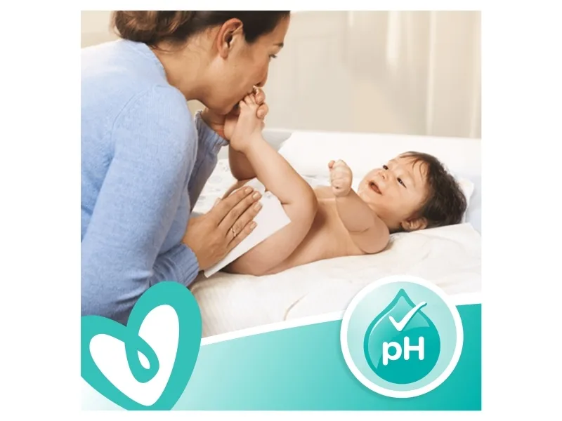 Pampers 81687213, Vådservietter til baby, Dermatologisk testet, Allergivenlig, Neutral pH, Parfumefri
