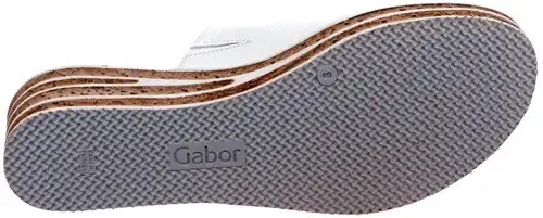 44.650.21 Gabor wit - maat 9.5 slipper wit - maat 9.5 Calandschoen