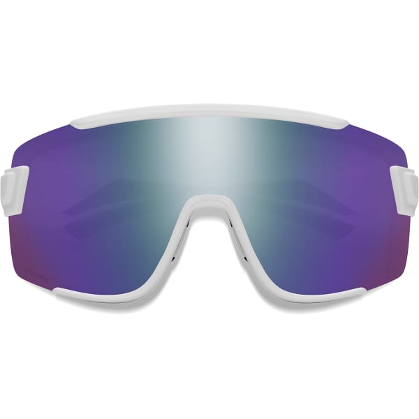 Lunette vélo SMITH WILDCAT WHITE/CHROMAPOP VIOLET MIRROR