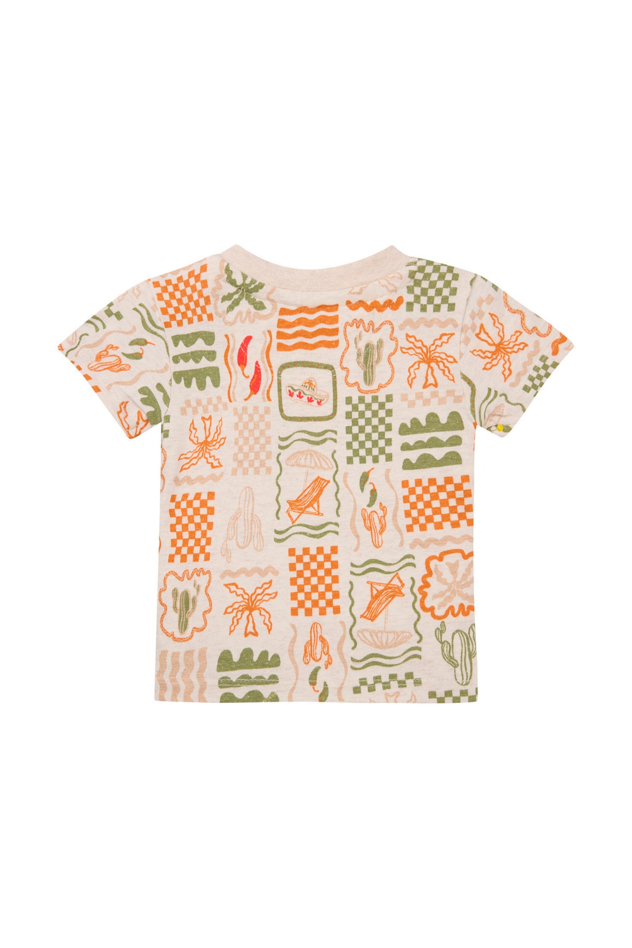 Noppies Baby T-shirt Okazaki Tropical pattern Off white