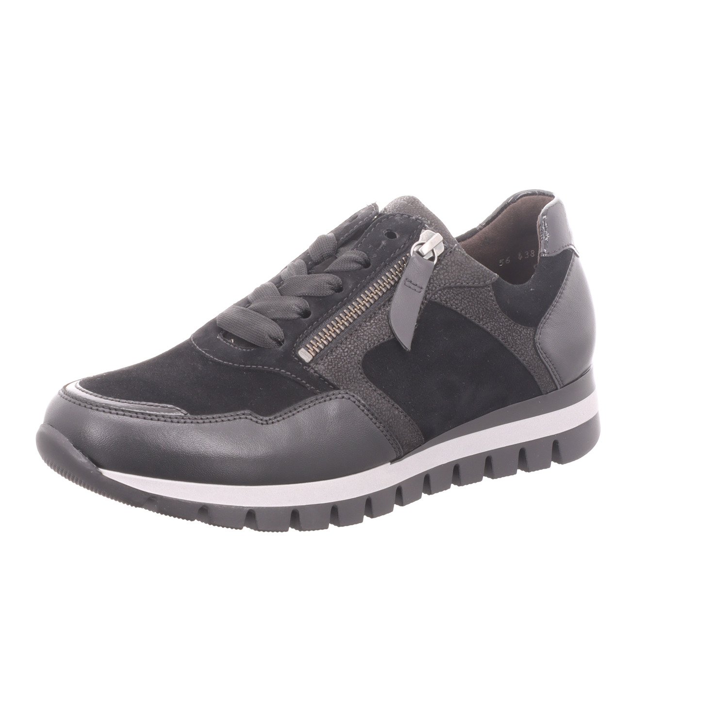Gabor Comfort Damen-Schnürhalbschuh Schwarz