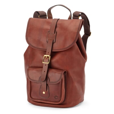 Lederrucksack, Braun