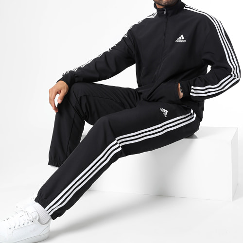 Ensemble De Survetement A Bandes 3 Stripes IC6750 Noir