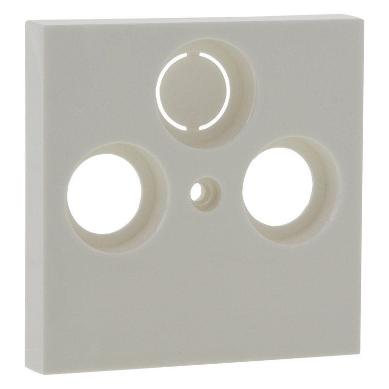 Gira System 55 centraalplaat Radio/tv - glanzend wit