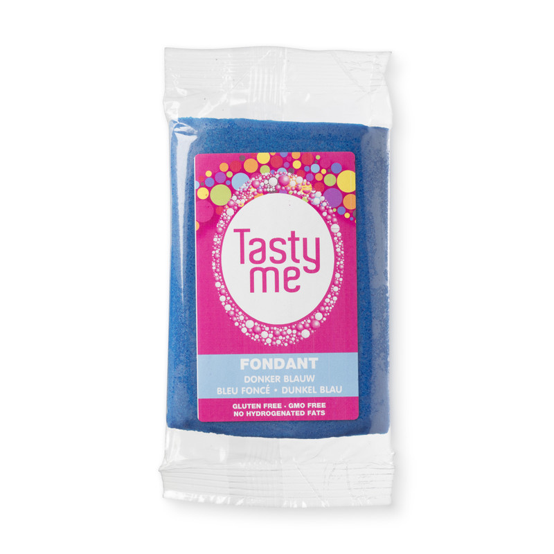 Tasty Merolfondant - donkerblauw - 200 g