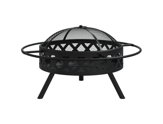 VIDAXL - Cheminée traditionnelle Foyer avec tisonnier 70 cm xxl acier