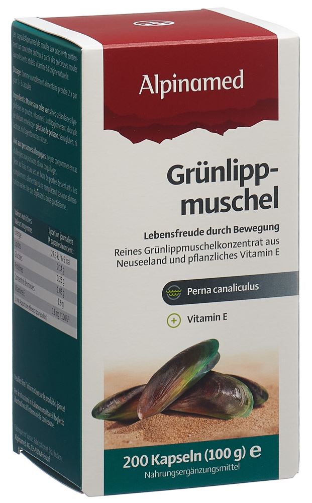 ALPINAMED Grünlippmuschel 400 mg<br>200 Stück, Kapsel