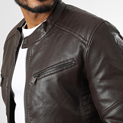 Veste Biker 5033 Marron