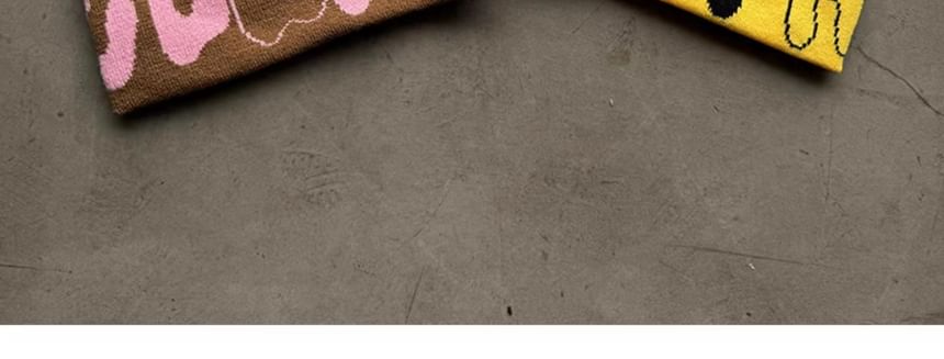 Cap Station - Belettering Jacquard gebreide muts