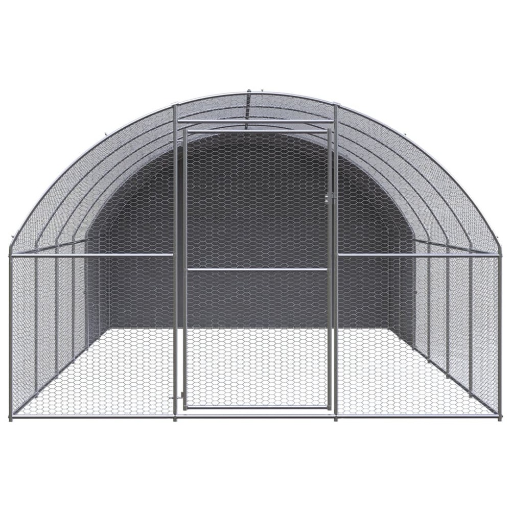 Poulailler d'extérieur 3x6x2 m acier galvanisé