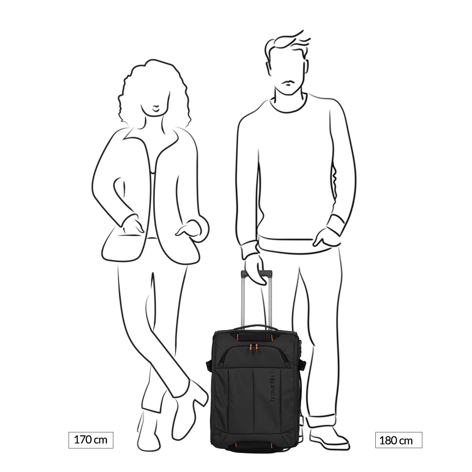 Travelite Briize Wheeled Duffle S black