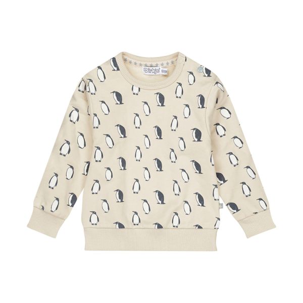 Dirkje Sweater Pinguin – Maat 68 – Pebble