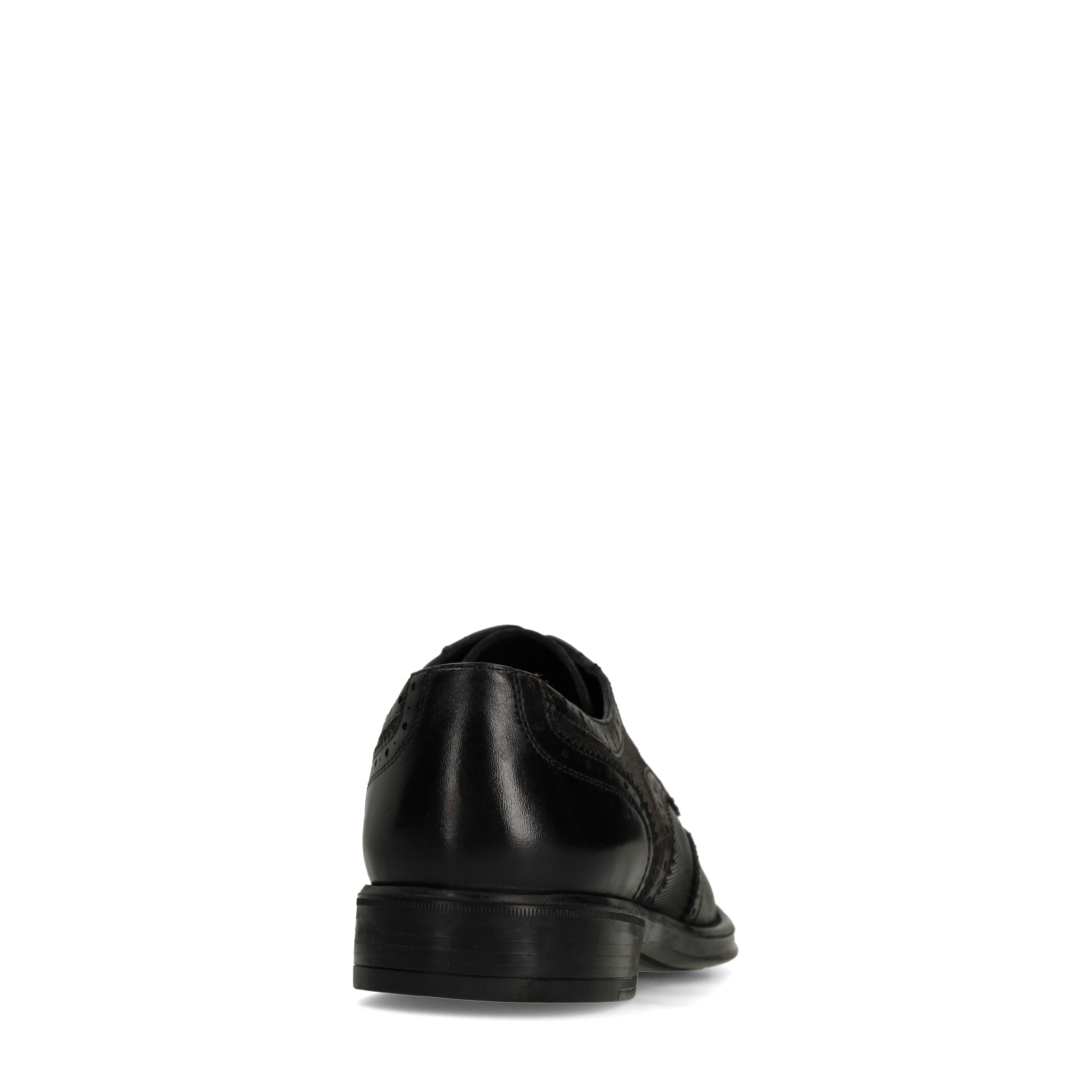 Zwarte leren veterschoenen