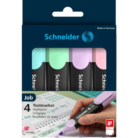 Schneider Job Pastell, 4er-Etui