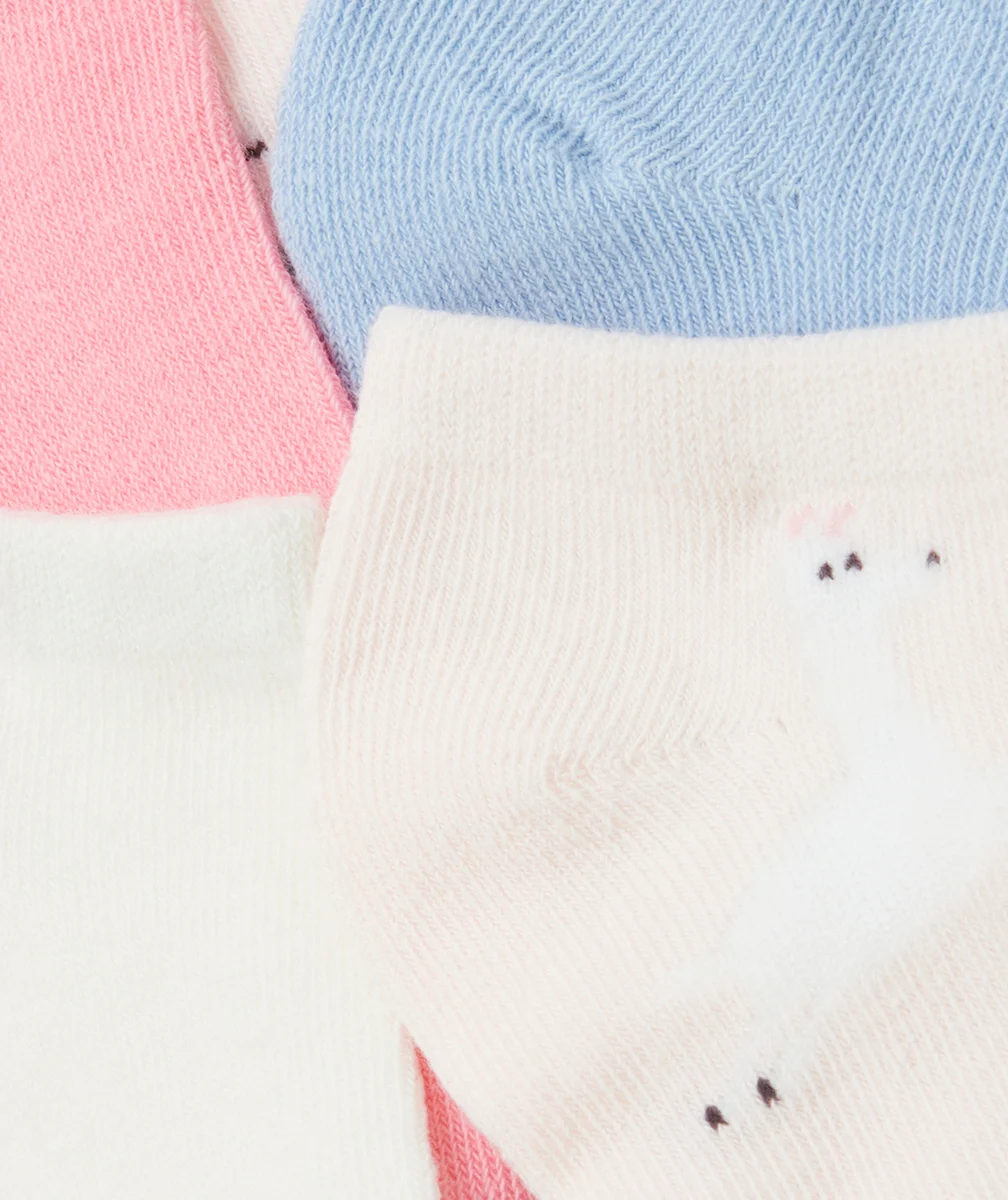 lot de 5 paires de socquettes fille thème animaux