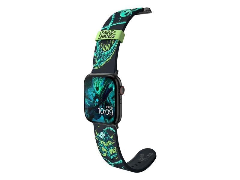 Moby Fox Armband Smartwatch League of Legends Thresh 22 mm Offiziell lizenziertes Armband aus hochwertigem Silikon