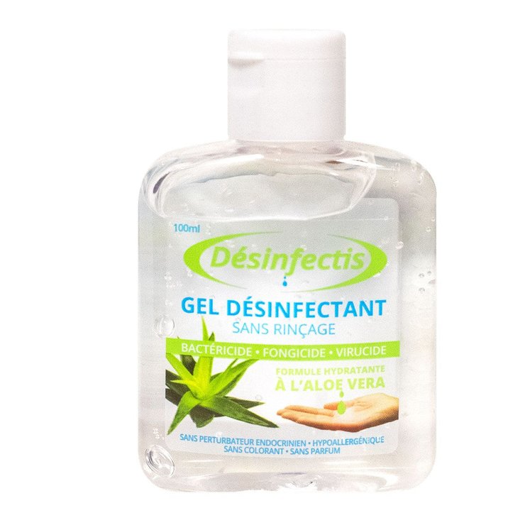 Gel désinfectant sans rinçage 100ml