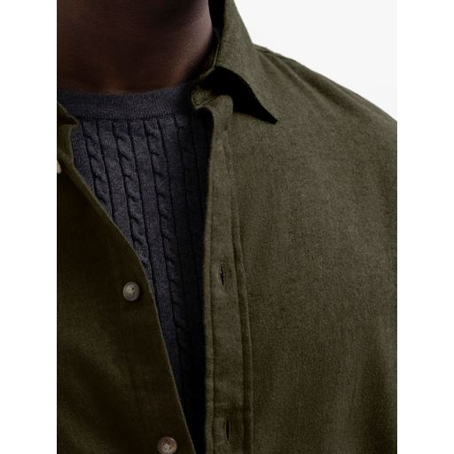Selected Homme Slimowen-Flannel Skjorte, Forest Night, M