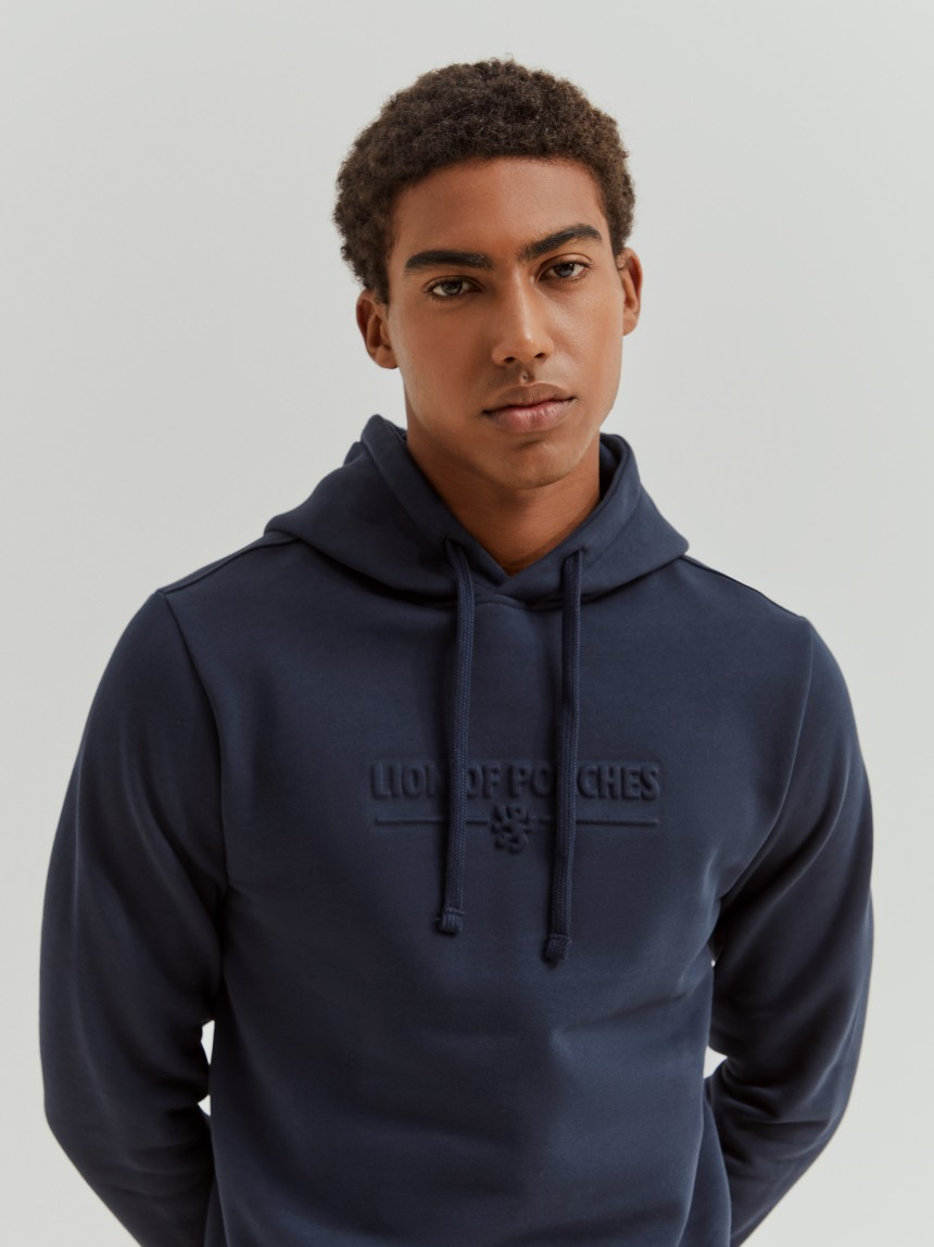 Sweatshirt de algodão com capuz