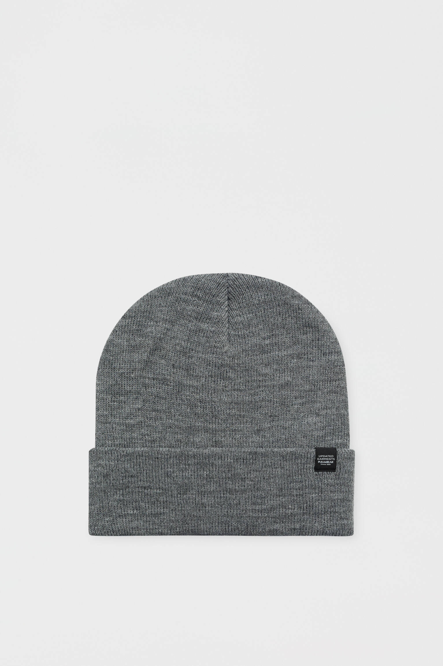 Conjunto de 2 gorros de tricô básicos - cinza/azul