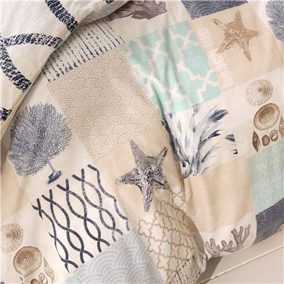 Linge de lit patchwork trésors des mers
