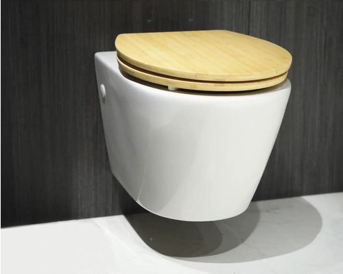 form&style Hainan bamboe toiletbril met soft-close mechanisme