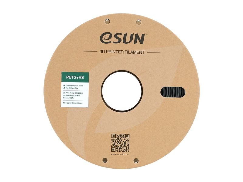eSun Filament PETG  HS Schwarz 1.75 mm 1 kg PETG  HS Highspeed Filament