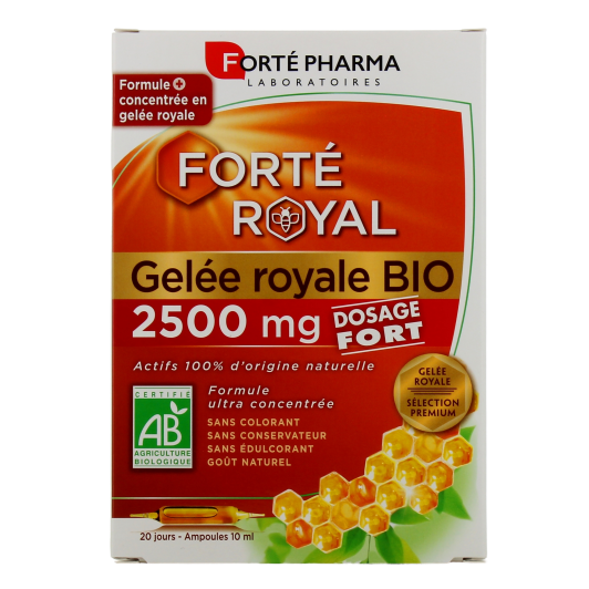 Forte Pharma Gelée royale bio 2500 mg - Complément alimentaire