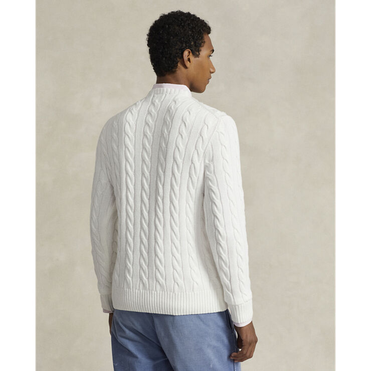 Polo Ralph Lauren Cable-Knit Cotton Sweater Hvid