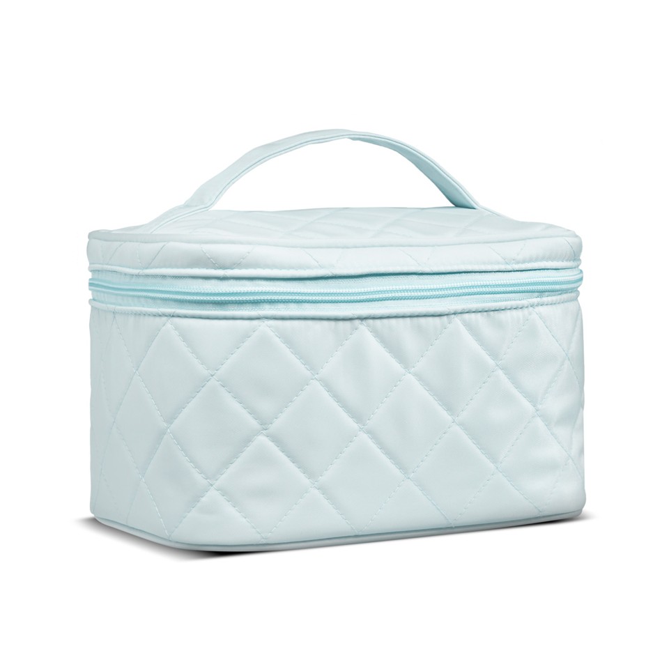 Gillian Jones - Beauty Box in quilted nylon Blue - Toilettaske