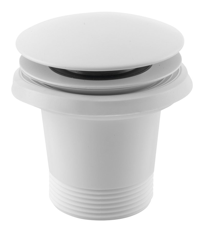 Polysan badplug voor baden zonder overloop wit mat