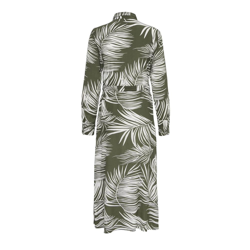 Only Robe Kaki à Motifs Femme Only Lanni