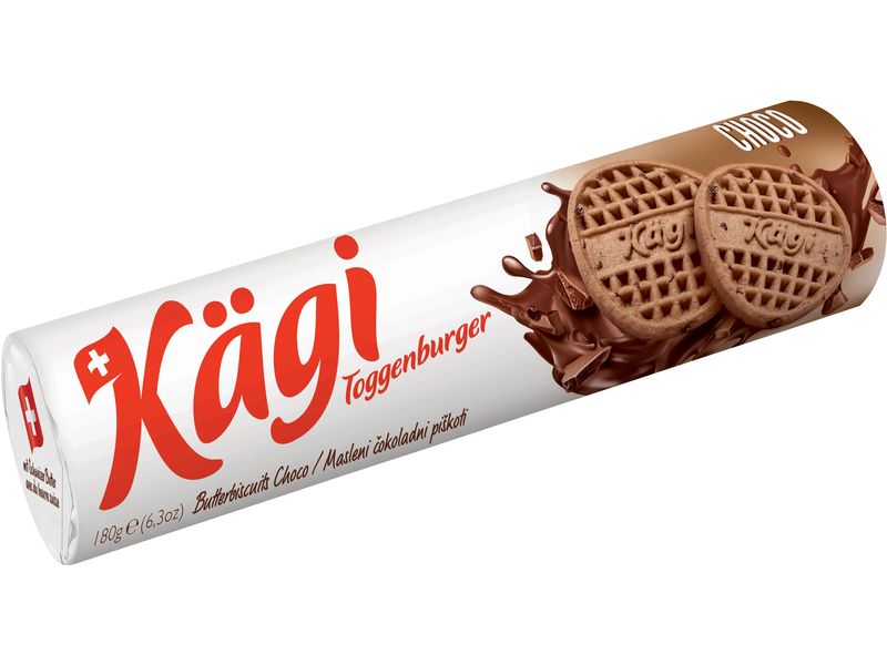 Kägi fret Guetzli Toggenburger Butterbiscuits Choco 180 g Schweizer Biscuitspezialität mit Schokolade