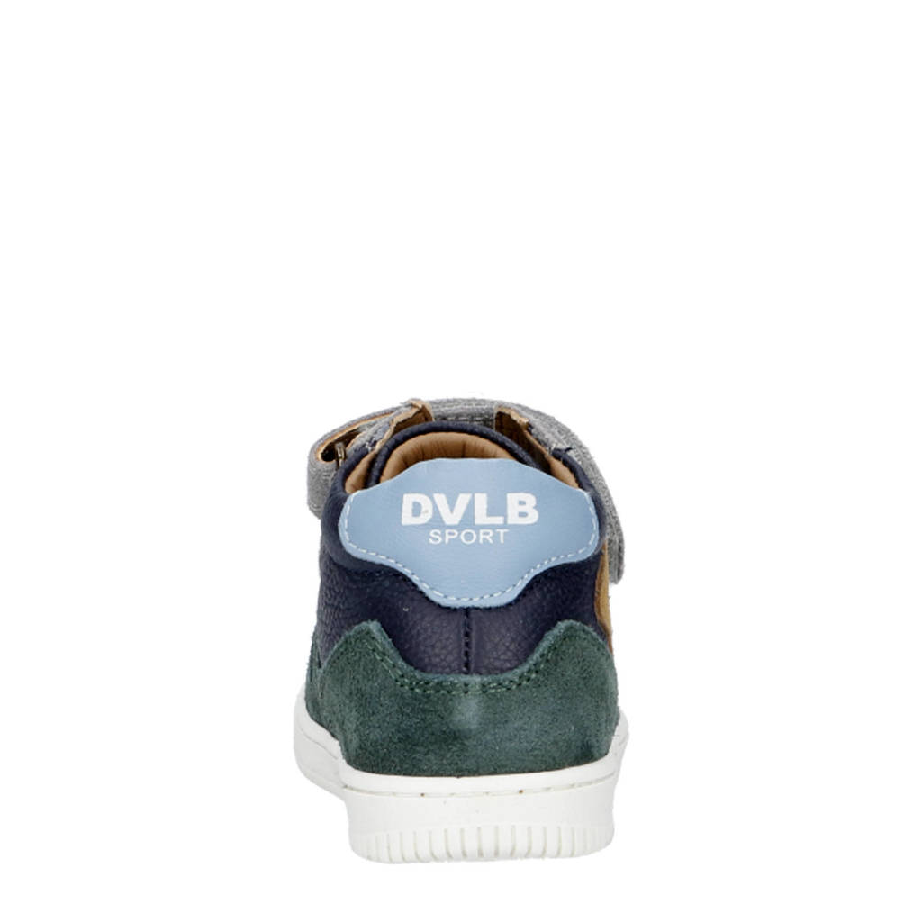 Develab leren sneakers groen/blauw/rood
