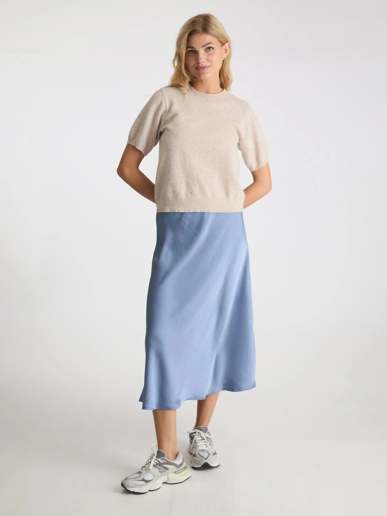Neo Noir Bovary Skirt smoke blue
