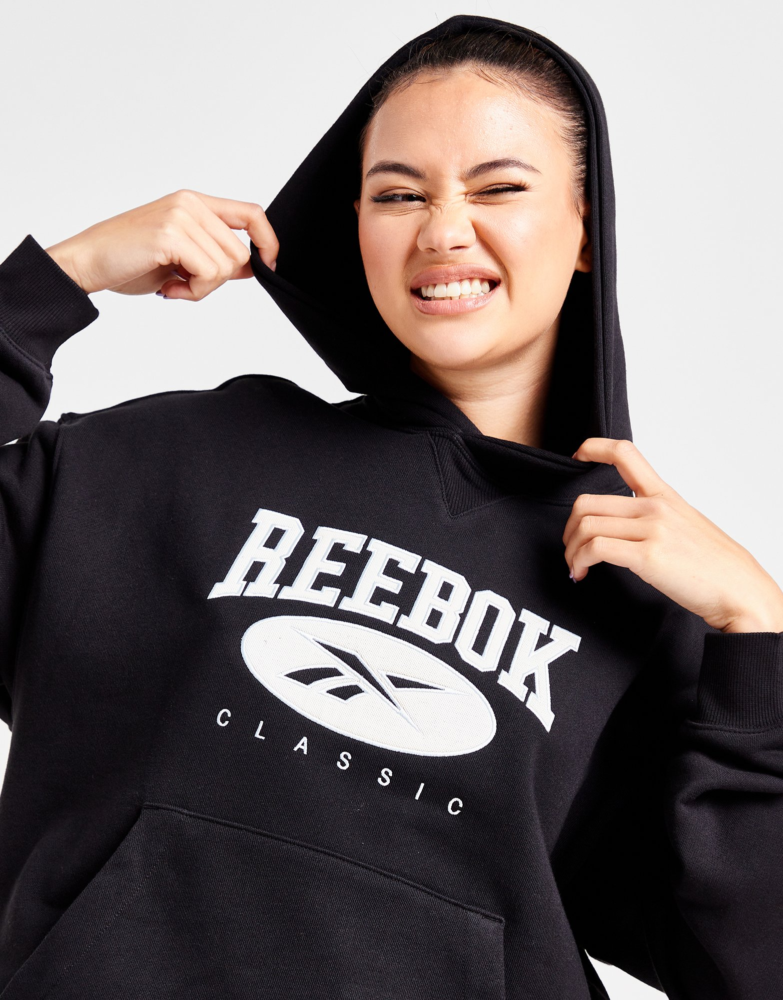 Reebok Sweat à Capuche Classic Logo Femme