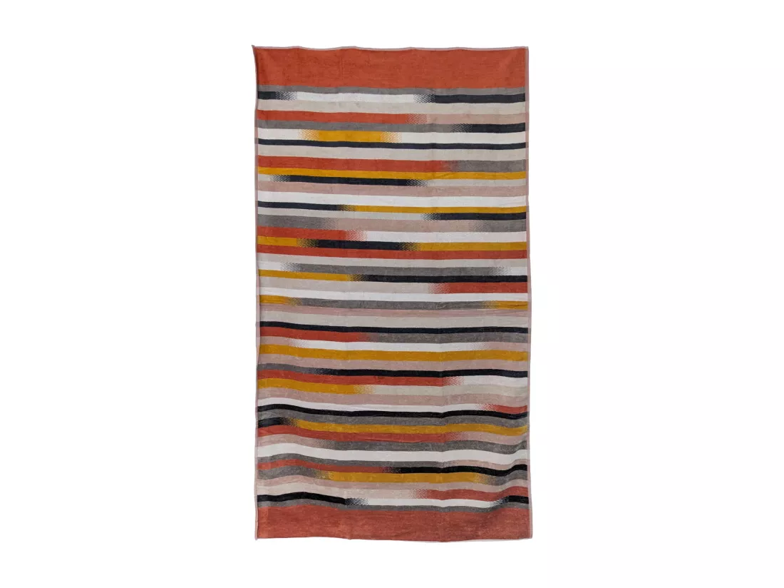 Drap de plage coton velours 100x180 cm collection RIVAGE rouge