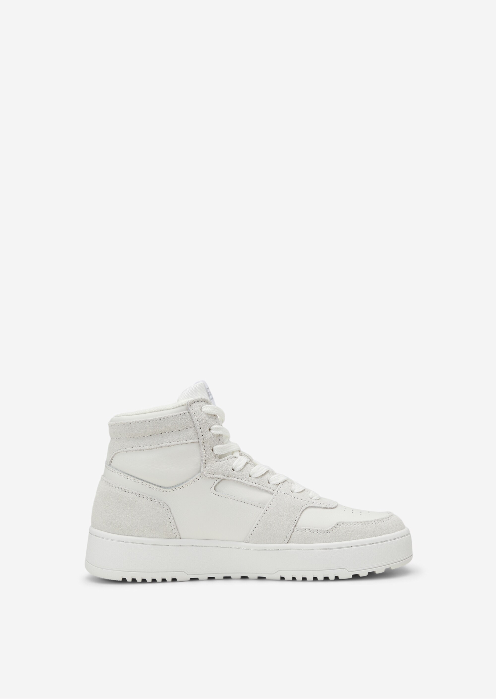 Hightop- Sneaker aus softem Rindsleder