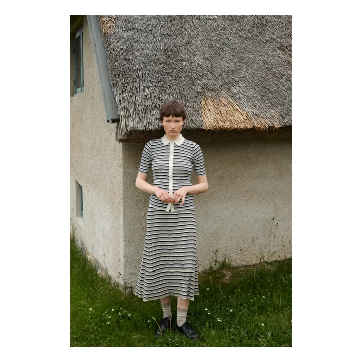 FUB Polo Maille Fine Coton Bio - Collection Femme | Ecru