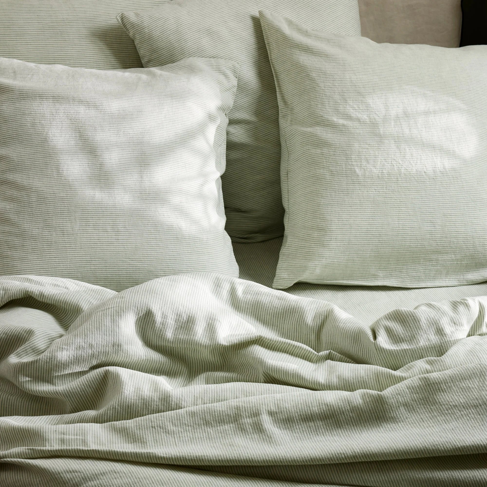 FINEA - Housse de couette | Vert