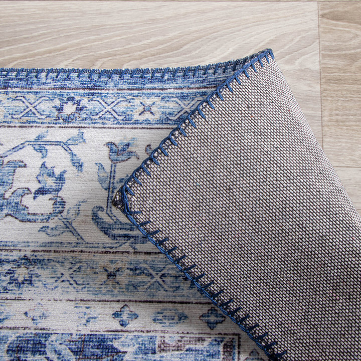 Vintage vloerkleed - Lago Blauw | Hoge kwaliteit
