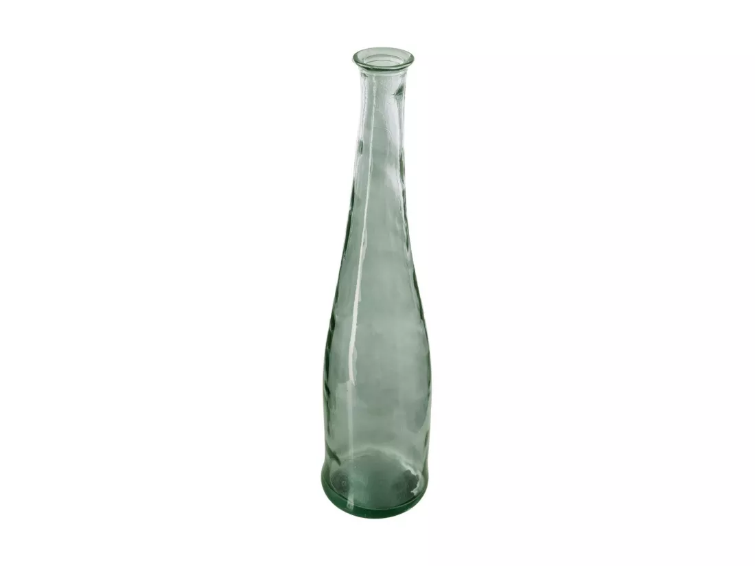 Vase long en Verre recyclé Vert kaki H 80 cm